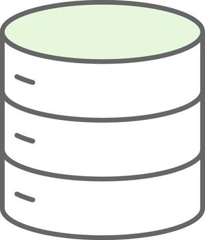 base de datos relleno icono vector