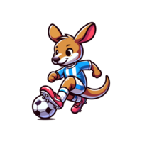 cute icon character kangaroo football png