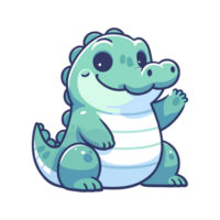 mignonne icône personnage crocodile png