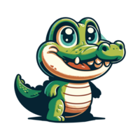 cute icon character crocodile png