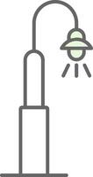 Street Light Fillay Icon vector