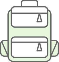 Backpack Fillay Icon vector