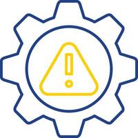 Risk Management Line Two Color Icon vector