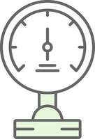 Pressure Meter Fillay Icon vector