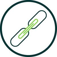 Link Line Circle Icon vector
