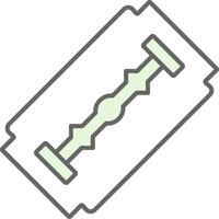 Shaving Blade Fillay Icon vector
