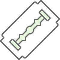 Shaving Blade Fillay Icon vector