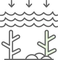 Ocean Acidity Fillay Icon vector