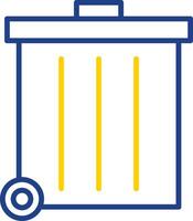 Refuse Line Two Color Icon vector