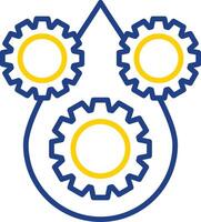 Lubricant Line Two Color Icon vector