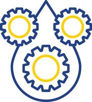 Lubricant Line Two Color Icon vector