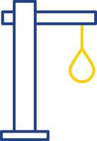 Gallows Line Two Color Icon vector