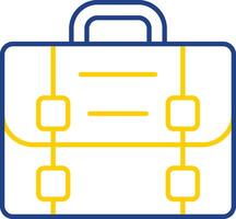 Briefcase Line Two Color Icon vector