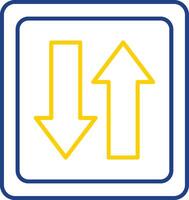 Transfer Line Two Color Icon vector