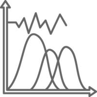 Wave Chart Fillay Icon vector