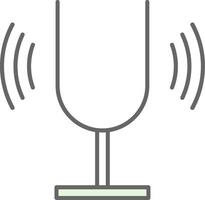 Tuning Fork Fillay Icon vector