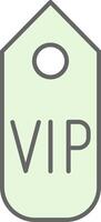 Vip pass Fillay Icon vector