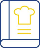 Cook Book Line Two Color Icon vector