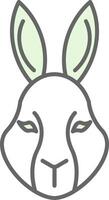 Rabbit Fillay Icon vector