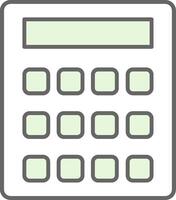 Calculation Fillay Icon vector