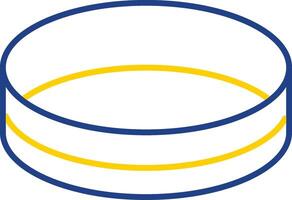 Bracelet Line Two Color Icon vector