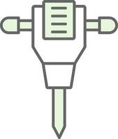 Jack Hammer Fillay Icon vector