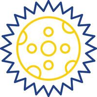 Eclipse Line Two Color Icon vector