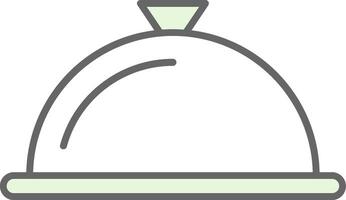 Serving Dish Fillay Icon vector