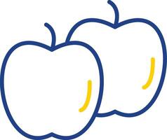 Apples Line Two Color Icon vector