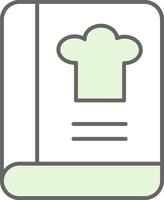 Cook Book Fillay Icon vector