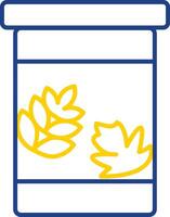 Dried Line Two Color Icon vector
