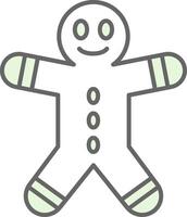 Gingerbread Man Fillay Icon vector