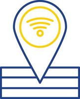 Place Line Two Color Icon vector