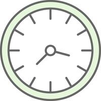 Clock Fillay Icon vector