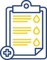 Medical Test Line Two Color Icon vector