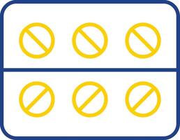 Medicine Line Two Color Icon vector