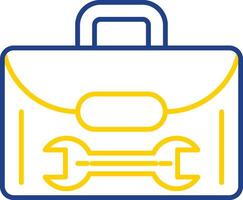 Tool Box Line Two Color Icon vector