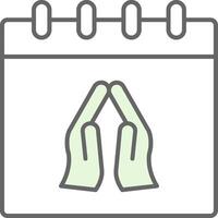 Praying Fillay Icon vector