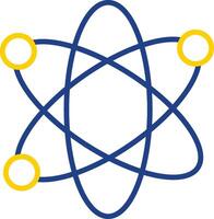 Nucleus Line Two Color Icon vector