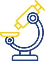 Microscope Line Two Color Icon vector