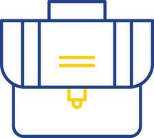Suitcase Line Two Color Icon vector