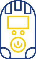 Dosimeter Line Two Color Icon vector