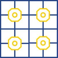 Floor Tiles Line Two Color Icon vector