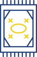 Carpet Line Two Color Icon vector