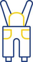 Coveralls Line Two Color Icon vector