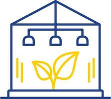Greenhouse Line Two Color Icon vector