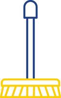 Mop Line Two Color Icon vector