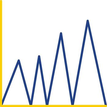 Graph Line Two Color Icon vector