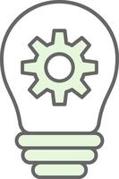 Idea Fillay Icon vector