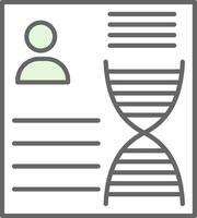 DNA Fillay Icon vector